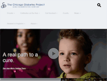 Tablet Screenshot of chicagodiabetesproject.org